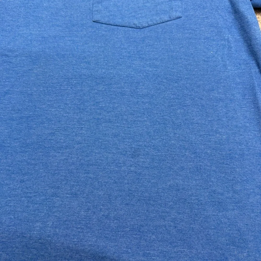 The Foundry Supply Co Polo Shirt Mens 3XL Royal Blue Short Sleeve Pocket Preppy